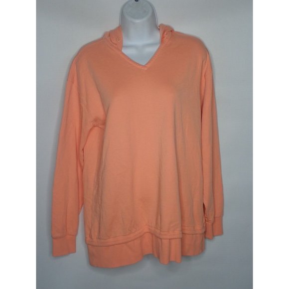 Athleta Tops - Athleta Oversize Hooded Sweatshirt Hoodie Women S Orange Athleisure Casual